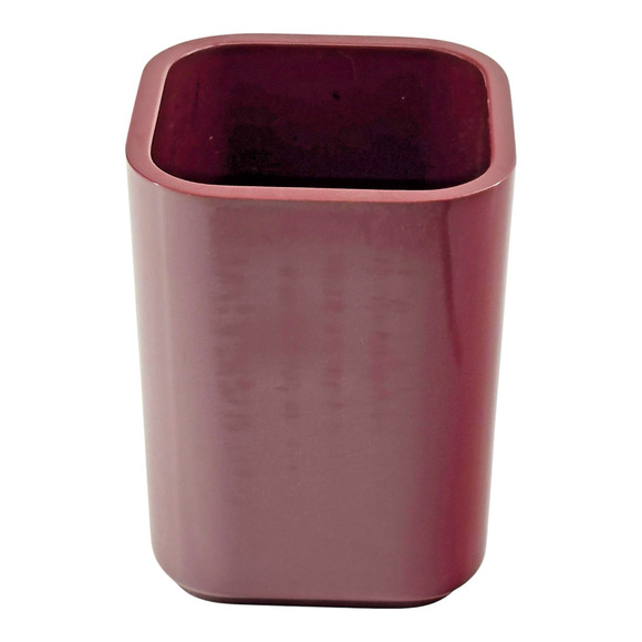 Vintage Radius One Pen Holder Maroon William Sklaroff Plastic Desk Office 1980's - Picture 5 of 8